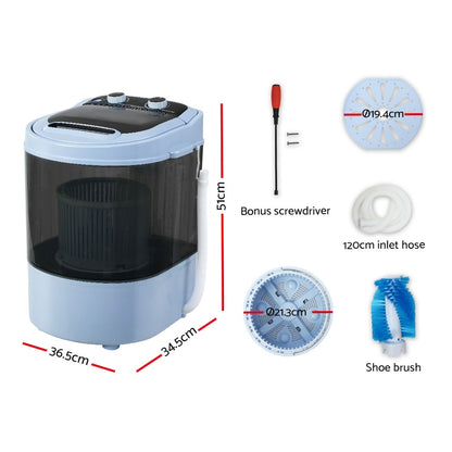 Portable Washing Machine 3Kg Black