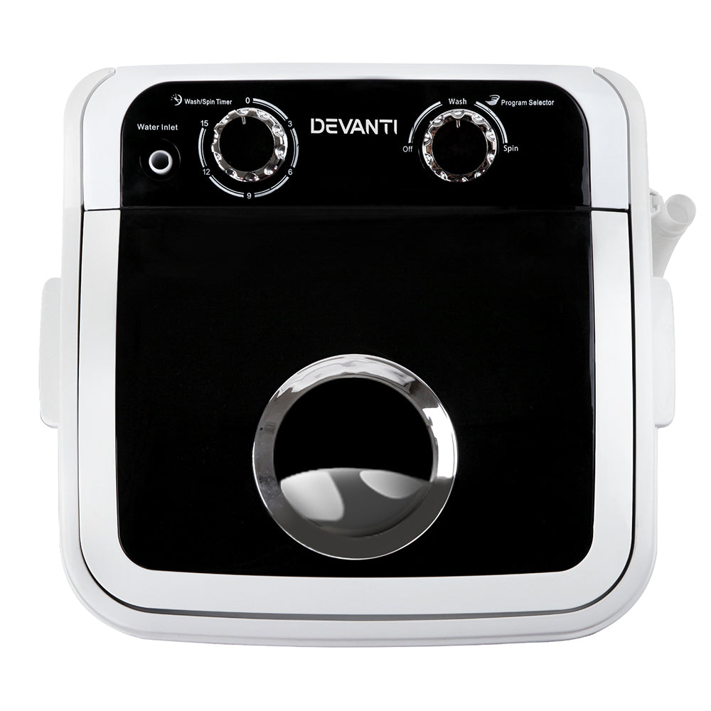 Portable Washing Machine 4.6Kg Black
