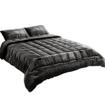 Mink Quilt Charcoal Single King