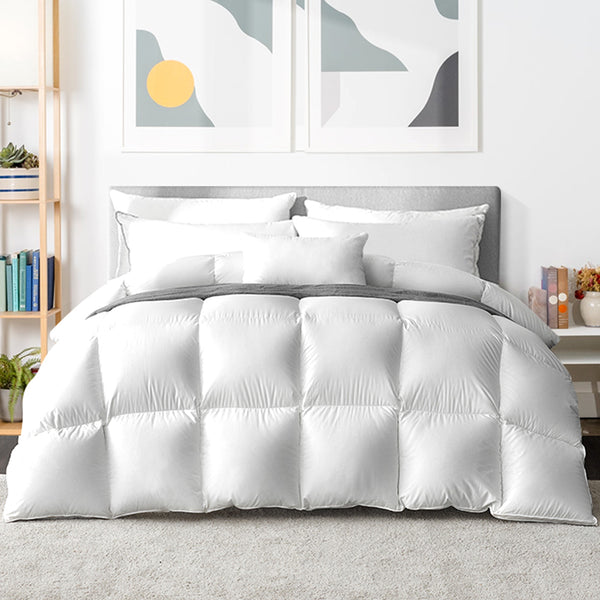  Giselle Bedding 800GSM Goose Down Feather Quilt Cover Duvet Winter Doona White Queen