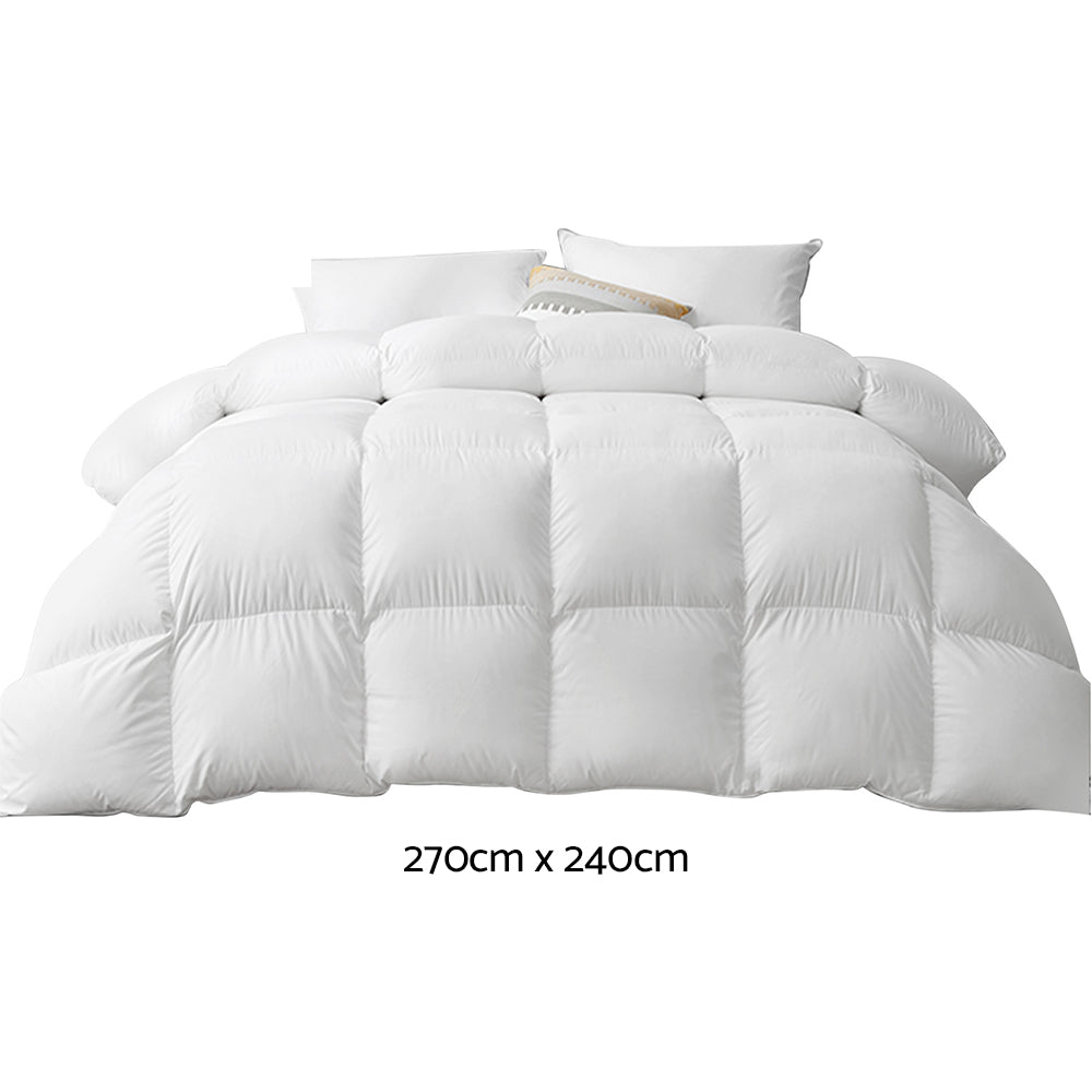 500Gsm Goose Down Feather Quilt Super King