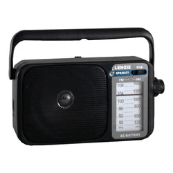 Am/Fm Mantle Radio (Black) Battery Operated, W/ Bandwidth 540-1600