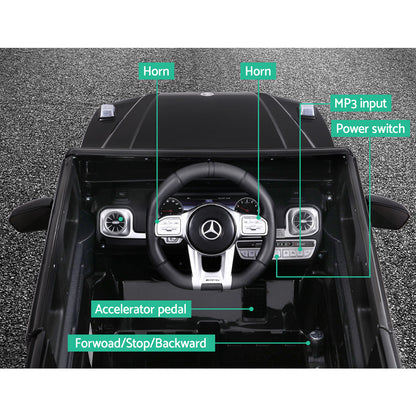 Kids Electric Ride On Car Mercedes-Benz Amg G63 12V Black