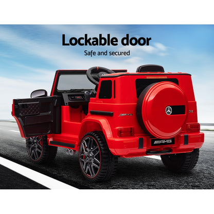 Kids Electric Ride On Car Mercedes-Benz Amg G63, Red
