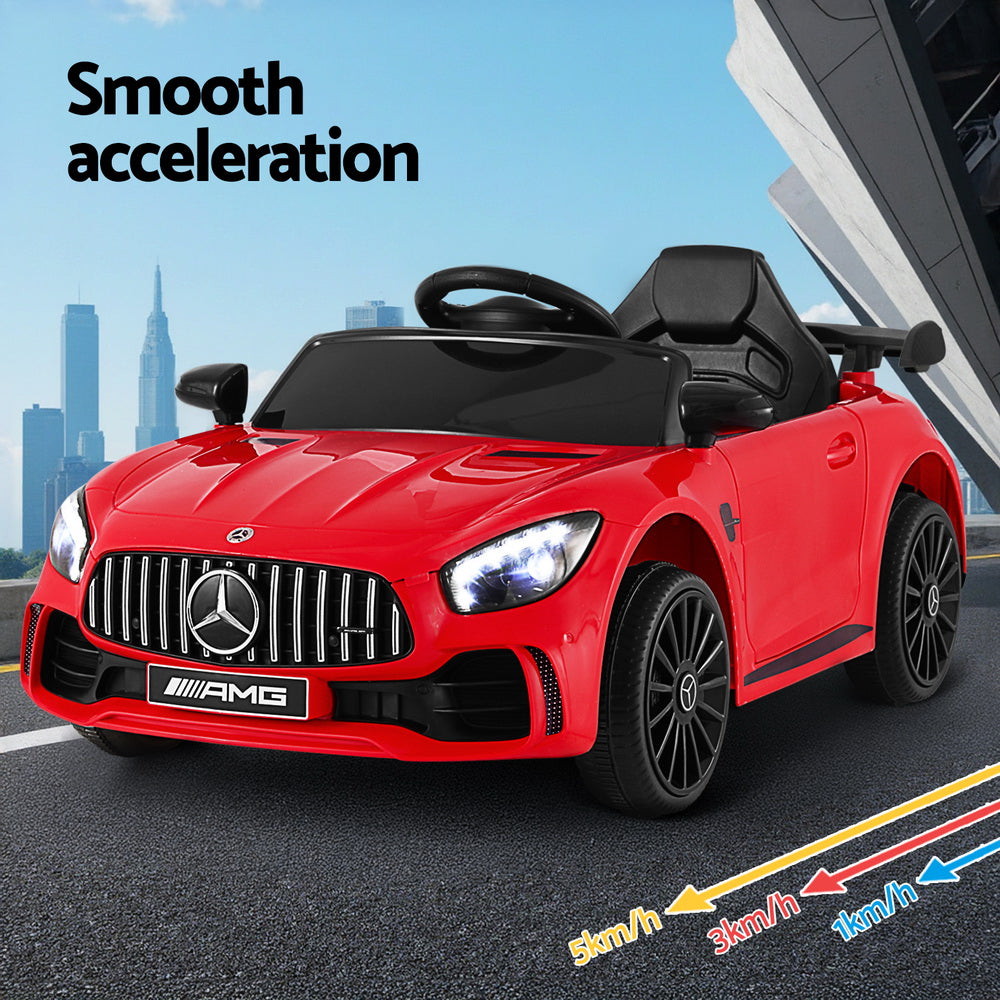 Kids Electric Ride On Car Mercedes-Benz Amg Gtr, Red