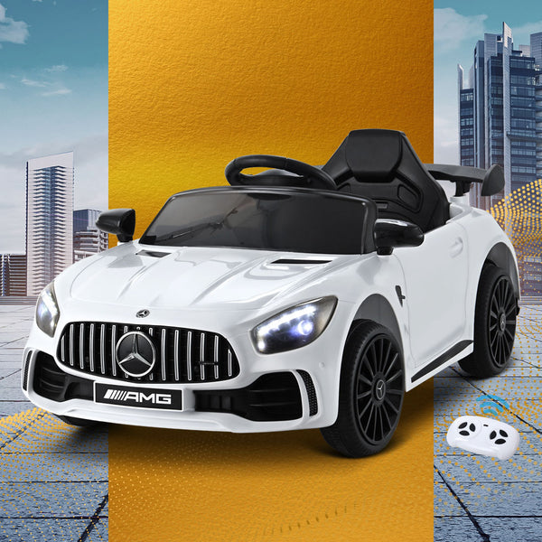  Kids Electric Ride On Car Mercedes-Benz Amg Gtr, White