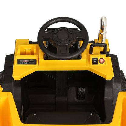 Rigo Kids Electric Ride On Car Dumptruck Loader 12V Yellow