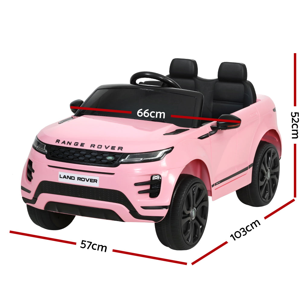 Kids Electric Ride On Car Land Rover Remote 12V Pink