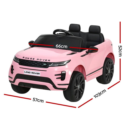 Kids Electric Ride On Car Land Rover Remote 12V Pink