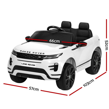 Kids Electric Ride On Car Land Rover Remote 12V White