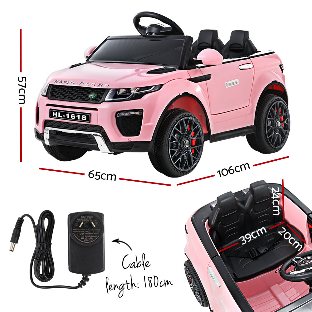 Rigo Kids Electric Ride On Car Range Rover-Inspired Toy Cars Remote 12V Pink