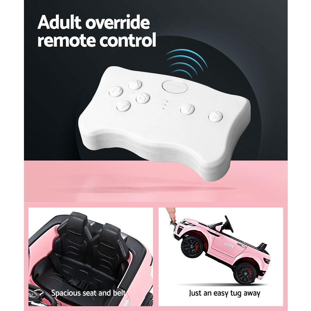 Rigo Kids Electric Ride On Car Range Rover-Inspired Toy Cars Remote 12V Pink