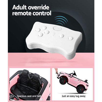 Rigo Kids Electric Ride On Car Range Rover-Inspired Toy Cars Remote 12V Pink