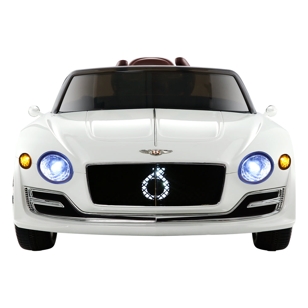 Kids Electric Ride On Car Bentley Licensed Exp12 Toy Cars Remote 12V White