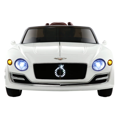 Kids Electric Ride On Car Bentley Licensed Exp12 Toy Cars Remote 12V White