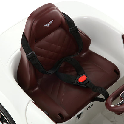 Kids Electric Ride On Car Bentley Licensed Exp12 Toy Cars Remote 12V White