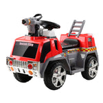 Rigo Kids Ride On Fire Truck Motorcycle Car Red Grey