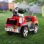 Rigo Kids Ride On Fire Truck Motorcycle Car Red Grey