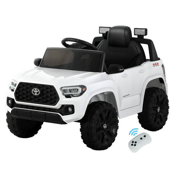  Kids Electric Ride On Car Tacoma Off Road Jeep Toy Cars Remote 12V Whte