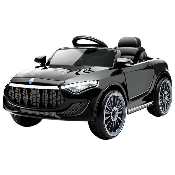  12V Black Kids Electric Ride-On Car with Music & Remote