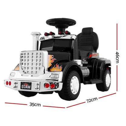 Rigo Kids Electric Ride On Car Truck Motorcycle Motorbike Toy Cars Black