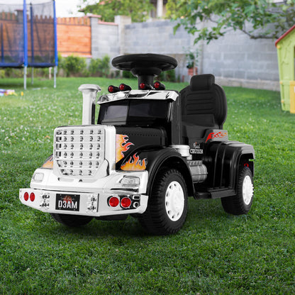 Rigo Kids Electric Ride On Car Truck Motorcycle Motorbike Toy Cars Black