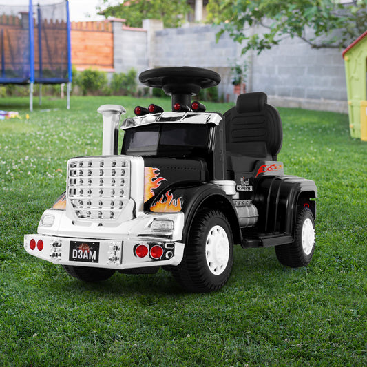 Rigo Kids Electric Ride On Car Truck Motorcycle Motorbike Toy Cars Black