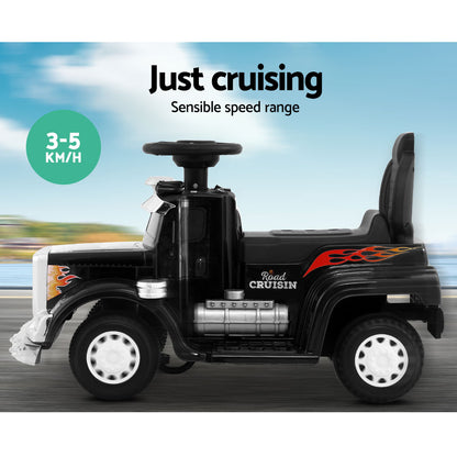 Rigo Kids Electric Ride On Car Truck Motorcycle Motorbike Toy Cars Black