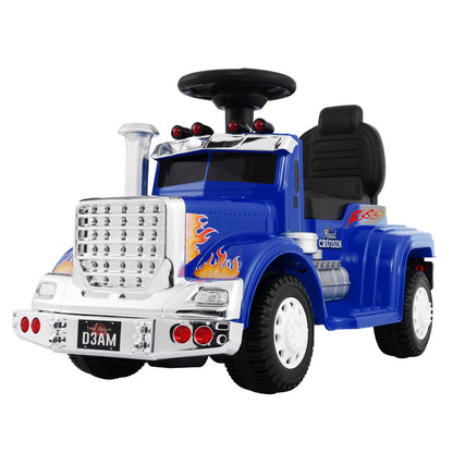 Rigo Kids Electric Ride On Car Truck Motorcycle Motorbike Toy Cars Blue