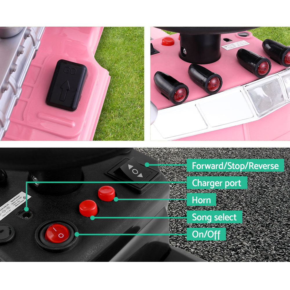 Rigo Kids Electric Ride On Car Truck Motorcycle Motorbike Toy Cars Pink