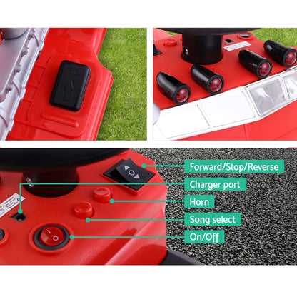 Rigo Kids Electric Ride On Car Truck Motorcycle Motorbike Toy Cars Red