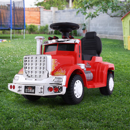 Rigo Kids Electric Ride On Car Truck Motorcycle Motorbike Toy Cars Red