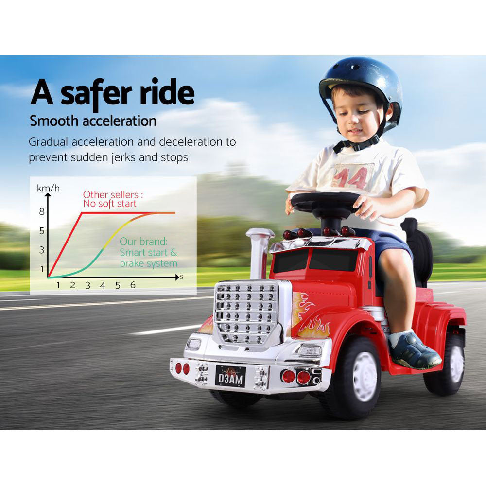 Rigo Kids Electric Ride On Car Truck Motorcycle Motorbike Toy Cars Red