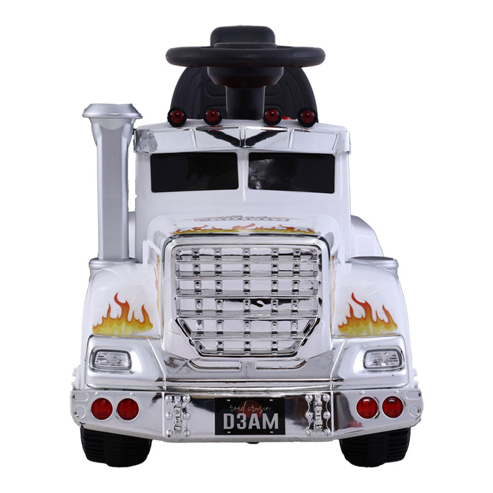 Rigo Kids Electric Ride On Car Truck Motorcycle Motorbike Toy Cars White