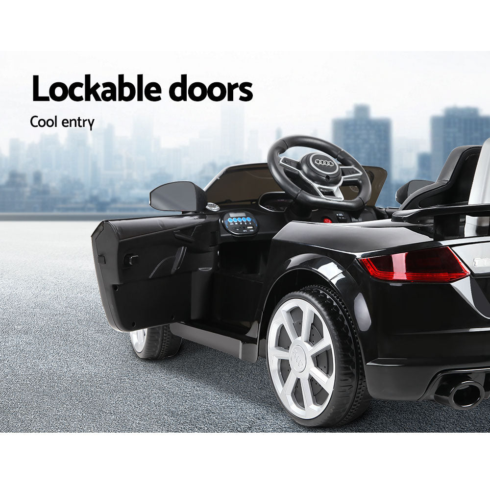 Kids Electric Ride On Car Audi Licensed Ttrs Toy Cars Remote 12V Battery Black