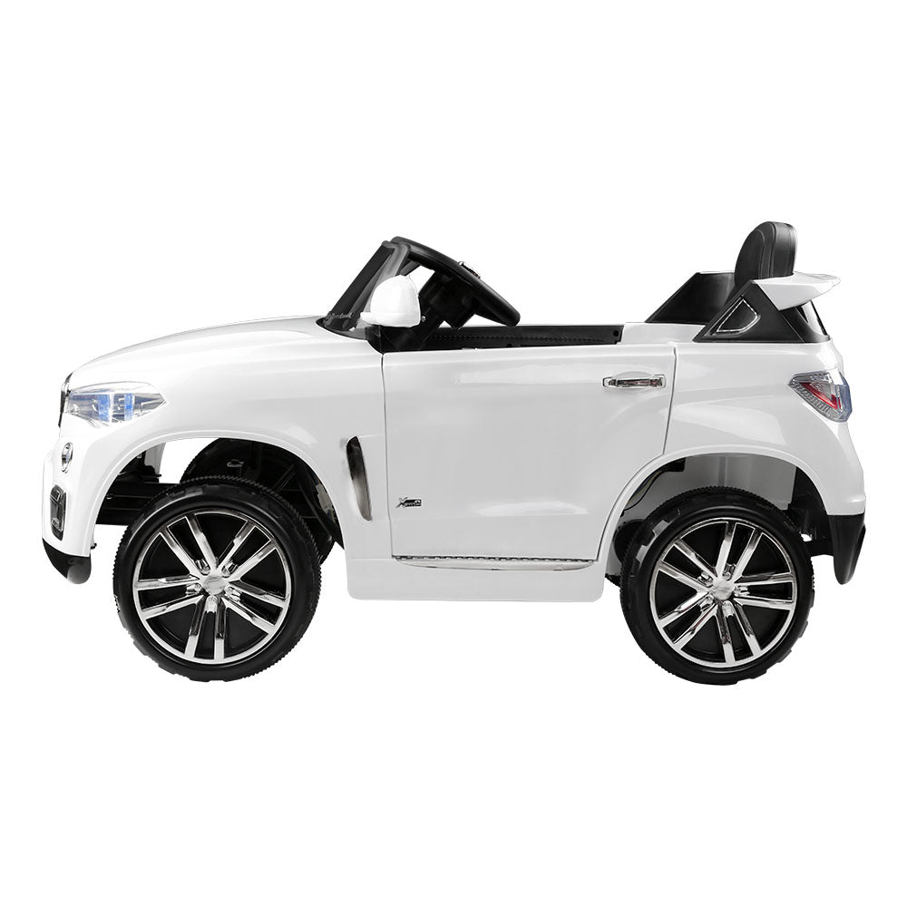 Rigo Kids Electric Ride On Car Suv Bmw-Inspired X5 Toy Cars Remote White
