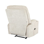 Recliner Chair Electric Massage Chairs Heated Polyester Beige
