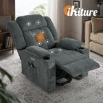 Recliner Chair Lift Heated Massage Armchair with USB Charging Ports