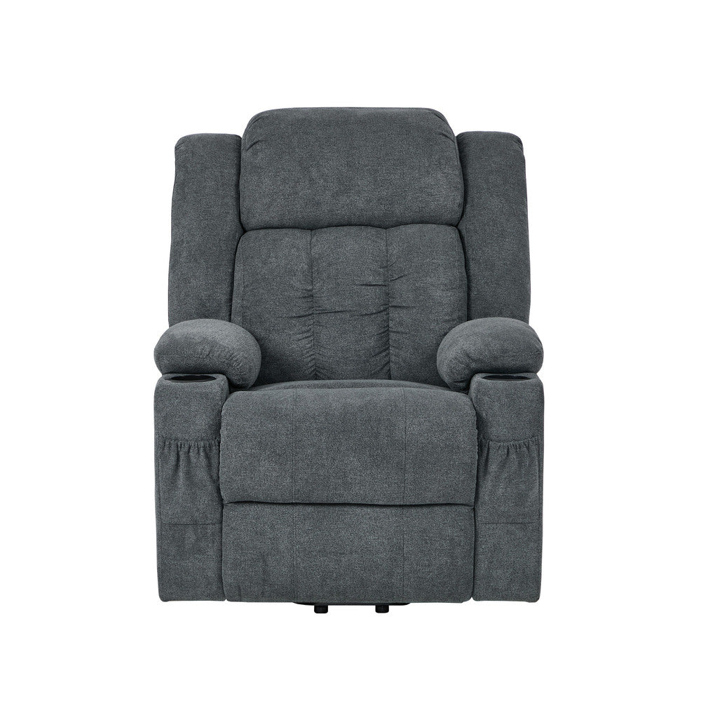 Recliner Chair Lift Heated Massage Armchair with USB Charging Ports