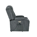 Recliner Chair Lift Heated Massage Armchair with USB Charging Ports