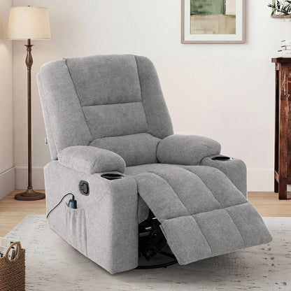 Electric Recliner Massage Chair 360 Swivel | HomeAndLiving