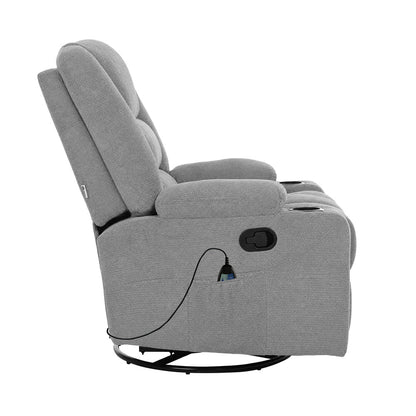 Electric Recliner Massage Chair 360 Swivel | HomeAndLiving
