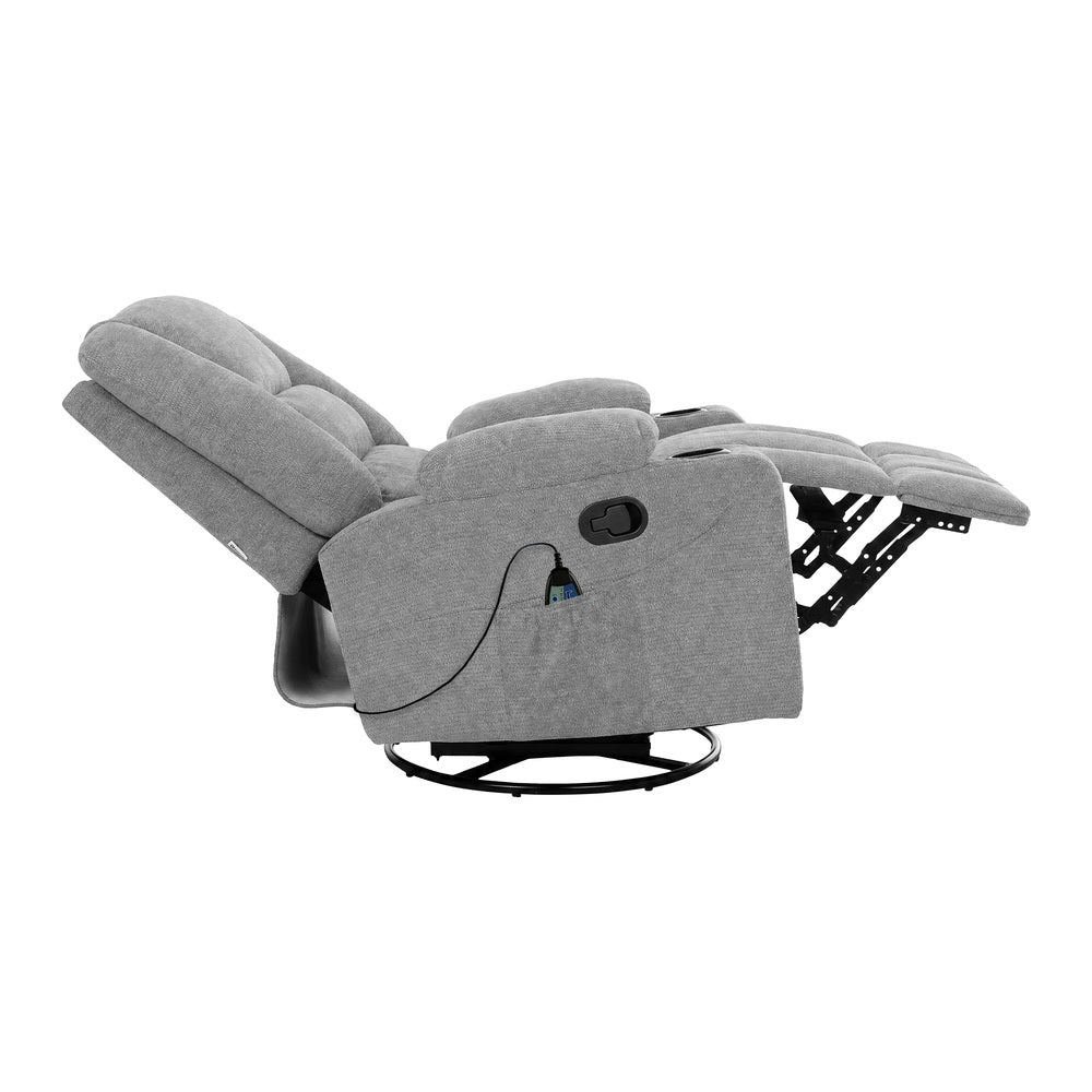 Electric Recliner Massage Chair 360 Swivel | HomeAndLiving