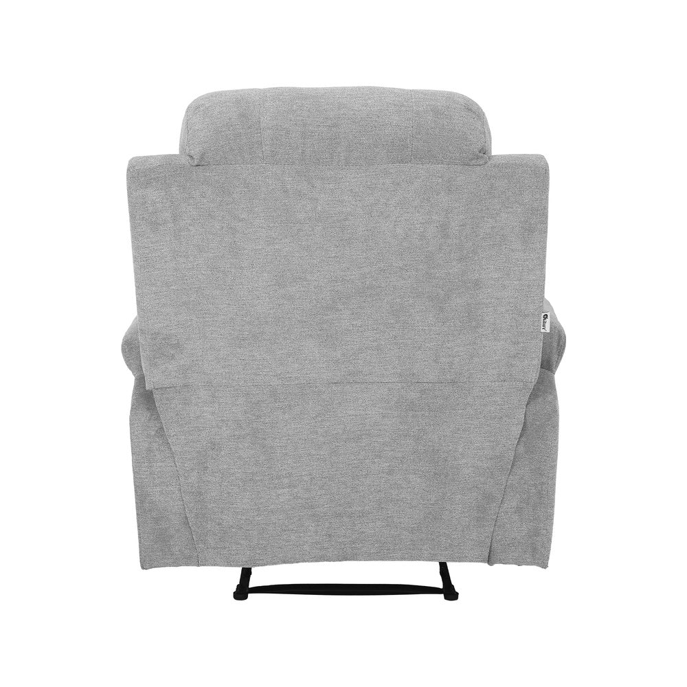 Heated Massage Recliner Armchair Grey | HomeAndLiving
