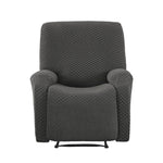 Recliner Chair Cover Grey Storage Pockets | HomeAndLiving
