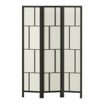 Ashton Room Divider Screen Privacy Wood Dividers Stand 3 Panel Black