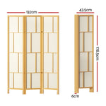 Ashton Room Divider Screen Privacy Wood Dividers Stand 3 Panel Natural