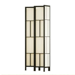 Ashton Room Divider Screen Privacy Wood Dividers Stand 4 Panel Black