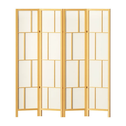 Ashton Room Divider Screen Privacy Wood Dividers Stand 4 Panel Natural
