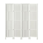 Ashton Room Divider Screen Privacy Wood Dividers Stand 4 Panel White